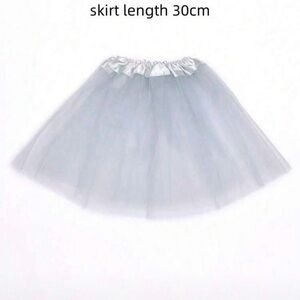 Elegant Gray Tulle Skirt